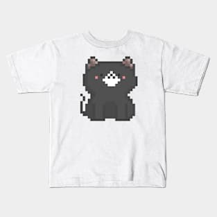 Pixel Quiet Cat 8 Kids T-Shirt